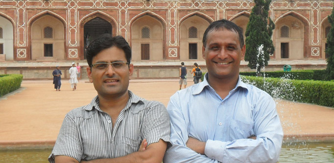 India Custom Tours - Tour Guide & Drivers Manu (left) and Syham (right)